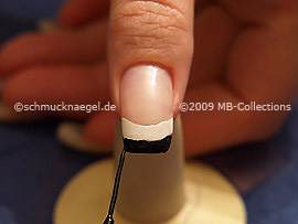 Nail art liner de color negro