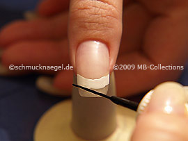Nail art liner de color negro