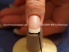 Nail art liner de color negro