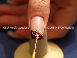 Nail art liner de color oro-Glitter