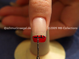 Nail art liner de color negro