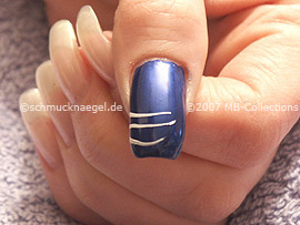 Nail art liner de color blanco