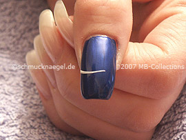 Nail art liner de color blanco