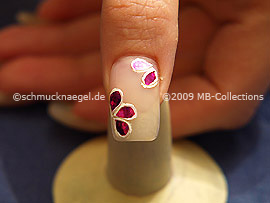 Nail art liner de color blanco
