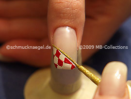 Nail art liner de color oro-Glitter