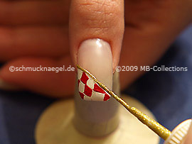 Nail art liner de color oro-Glitter