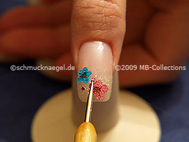 Piedra strass en rosa y spot-swirl