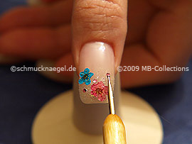 Piedra strass en rosa y spot-swirl