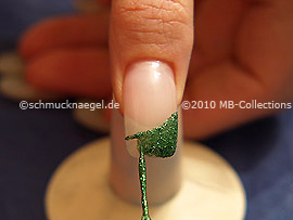 Nail art liner en verde-Glitter