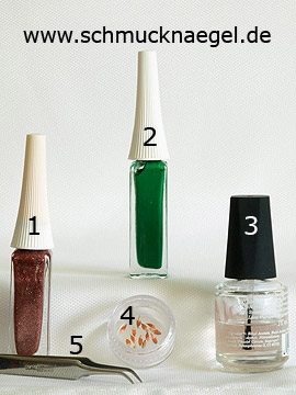 Productos para decoración de uñas con flores secas - Nail art liner, Flores secas