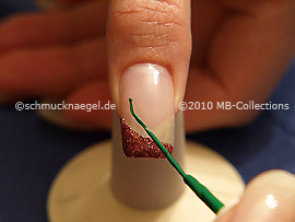 Nail art liner de color verde