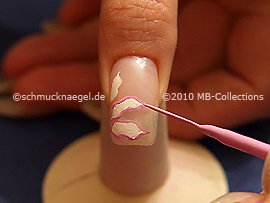 Nail art liner de color rosa