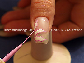 Nail art liner de color rosa