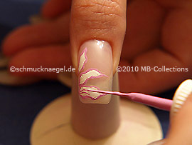 Nail art liner de color rosa