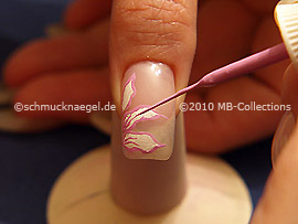 Nail art liner de color rosa