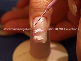 Nail art liner de color rosa