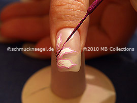 Nail art liner en fucsia-Glitter