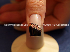 Nail art liner de color plata-Glitter
