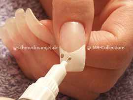 nail art pen de color plata