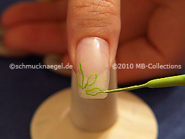 Nail art liner en verde claro
