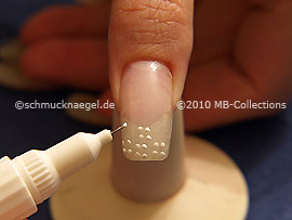 Nail art pen de color blanco