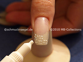 Nail art pen de color blanco
