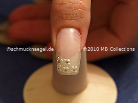 Nail art liner de color plata-Glitter