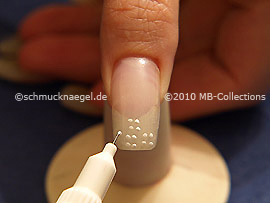 Nail art pen de color blanco