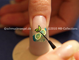 Nail art liner de color negro