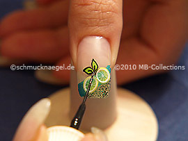 Nail art liner de color negro