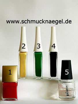 Productos para nail art 'Fresa en motivo de uñas con esmalte' - Esmalte, Nail art liner