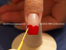 Nail art liner de color amarillo