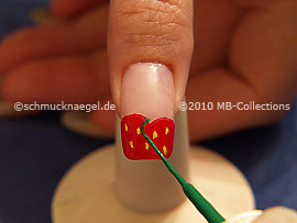 Nail art liner de color verde