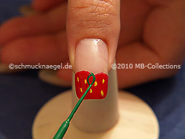Nail art liner de color verde