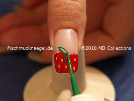 Nail art liner de color verde
