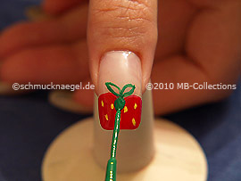 Nail art liner de color verde