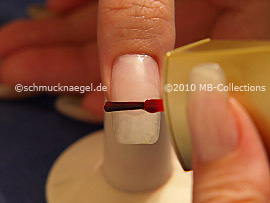 Esmalte de color rojo