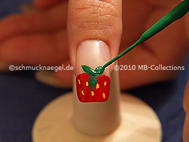 Nail art liner de color verde