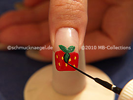 Nail art liner de color negro