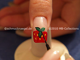 Nail art liner de color negro
