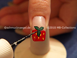 Nail art liner de color negro