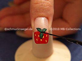Nail art liner de color negro