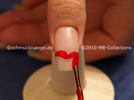Esmalte de color rojo