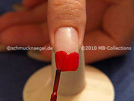 Esmalte de color rojo