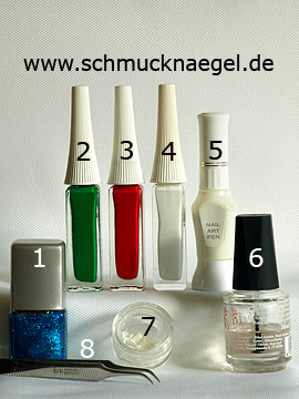 Productos para motivo acuario para decoración de uñas - Esmalte, Nail art liner, Nail art pen, Almejas del mar