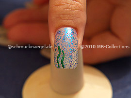 Nail art liner de color verde