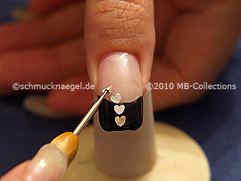 Corazónes en holograma y spot-swirl