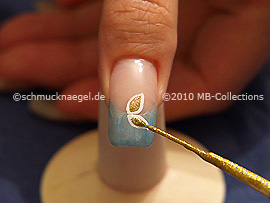 Nail art liner de color oro-Glitter