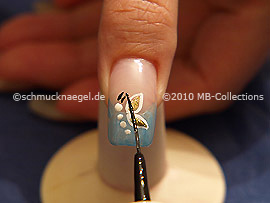Nail art liner de color negro