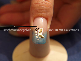 Nail art liner de color negro